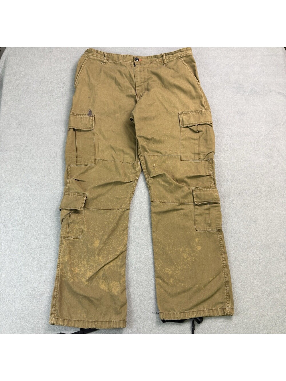 Vintage Rothco Paratrooper Cargo Pants Size Large (38x31 in) Brown Military
